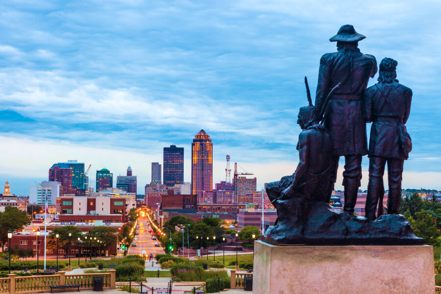 Downtown Des Moines, Iowa